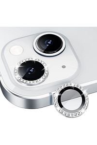 Iphone 13 / 13 Mini Uyumlu Gümüş Taşlı Kamera Lensi Koruyucu ürün fotoğrafı
