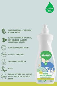 %100 Doğal Bulaşık Sabunu Bitkisel Elde Bulaşık Sabunu Nemlendirici Vegan 500 ml ürün fotoğrafı
