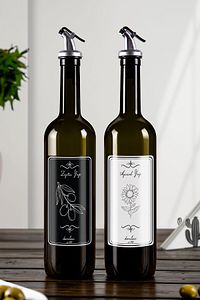 Honour Amber 2'li 750 Ml Ayçiçek Yağı Ve Zeytin Yağı Şişesi Yağdanlık Yağlık ürün fotoğrafı
