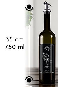 Honour Amber 2'li 750 Ml Ayçiçek Yağı Ve Zeytin Yağı Şişesi Yağdanlık Yağlık ürün fotoğrafı