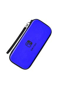 Switch Lite Taşıma Kılıfı Çanta Oyun Bölmeli Darbe Emici Sert Kapak Su Geçirmez Mavi ürün fotoğrafı