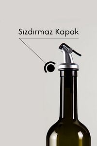 Honour Amber 2'li 750 Ml Ayçiçek Yağı Ve Zeytin Yağı Şişesi Yağdanlık Yağlık ürün fotoğrafı