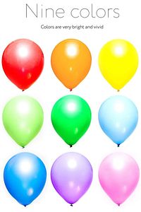9-a Desensiz Renkli Balon 100'lü ürün fotoğrafı