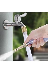 Yüksek Basınçlı Ayarlanabilir Bahçe Sulama Püskürtme Tabancası Hızlı Araba Yıkama Hortum Ucu Pirinç ürün fotoğrafı