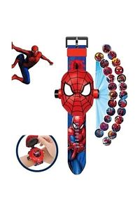 Spiderman Örümcek Adam Projeksiyonlu Saat 24 Farklı Karakteri Duvara Yansıtır ürün fotoğrafı