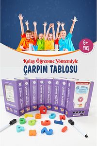 Kolay Öğrenme Yöntemiyle Çarpım Tablosu ürün fotoğrafı