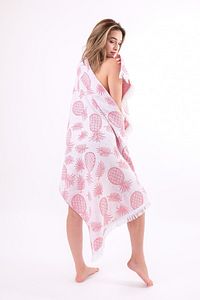Ananas 75x150 Cm Ultra Soft Plaj Havlusu ürün fotoğrafı