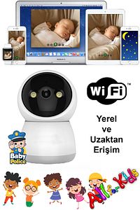 PRS214 64GB Hafızalı Bebek Kamerası - Bebek Odası izleme Dinleme ve Konuşma - Bebek Telsizi ürün fotoğrafı