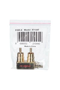 2 Rca Erkek 1 Rca Dişi Oto Amfi Sinyal Birleştirici (2 Adet) Xy-54t ürün fotoğrafı