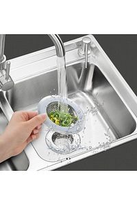 Paslanmaz Metal 2'li Yuvarlak Mutfak Lavabo Içi Gider Süzgeci, Banyo Evye Deliği Çöp Tıkacı ürün fotoğrafı