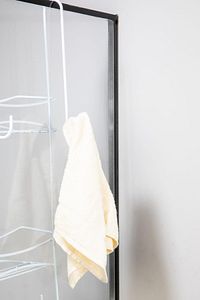 Paslanmaz 2 Katlı Askılı Banyo Duş Rafı Sabunluk Duşakabin Şampuanlık Beyaz ürün fotoğrafı