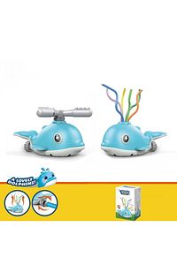 Dolphin 360° Çift Başlıklı Model Su Fıskiyesi Banyo Bahçe Plaj Havuz Oyuncağı Su Fışkırtma Sprinkler ürün fotoğrafı