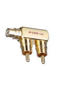 2 Rca Erkek 1 Rca Dişi Oto Amfi Sinyal Birleştirici (2 Adet) Xy-54t ürün fotoğrafı