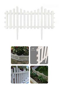 Dekoratif Bahçe Çiti Plastik Çit Tekli 39cm X 59cm - Beyaz ürün fotoğrafı
