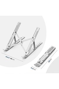 Alüminyum Ayarlı Laptop Macbook Uyumlu Notebook Yükseltici Tutucu Stand ürün fotoğrafı