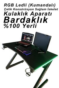 Markus Rgb Ledli Oyuncu Masası 160 Cm ürün fotoğrafı