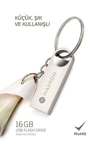 16 GB Flash Bellek Metal Gövde Ömür Boyu Garantili Güvenli Usb Bellek Data Traveler ürün fotoğrafı