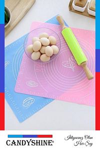 Silikon Hamur Açma Matı Büyük Boy 50x40 Cm ürün fotoğrafı