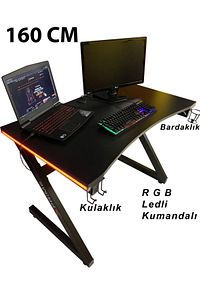 Markus Rgb Ledli Oyuncu Masası 160 Cm ürün fotoğrafı