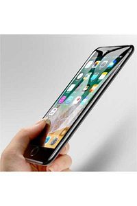 Iphone 6 Plus 7 Plus 8 Plus 5d Kavisli Full Kırılmaz Cam Ekran Koruyucu Siyah ürün fotoğrafı