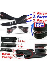Gizli Topuk Boy Uzatan Tabanlık Hava Yastıklı Boy Uzatıcı Tabanlık Tam Boy (7 CME KADAR) ürün fotoğrafı