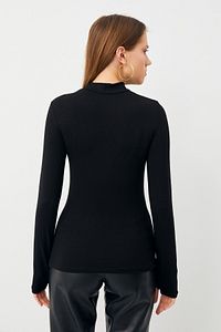 Kadın Siyah Parmak Detaylı Body ürün fotoğrafı