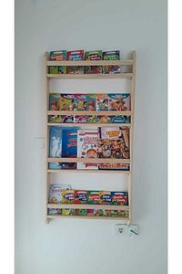 Ahşap Montessori Ahşap Duvar Rafı Dekoratif Raf 120 Cm ürün fotoğrafı