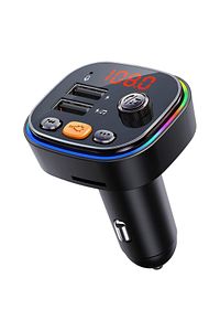 Araç Fm Transmitter 5.0 Bluetooth Araç Kiti Usb Mp3 Sd Kart Flash Için Uygun Çakmaklık Girişli ürün fotoğrafı