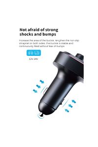 Araç Fm Transmitter 5.0 Bluetooth Araç Kiti Usb Mp3 Sd Kart Flash Için Uygun Çakmaklık Girişli ürün fotoğrafı