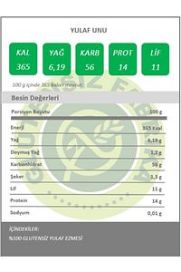 Glutensiz Yulaf Unu 1 kg Katkısız Doğal Sağlıklı Bakliyat Sporcu Vegan ürün fotoğrafı