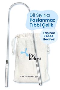 Dil Temizleme Aparatı / Dil Sıyırıcı Kese Hediyeli ürün fotoğrafı