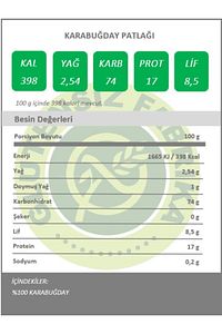 Karabuğday Patlağı (2 PAKET) 176 gr Sağlıklı Atıştırmalık Şekersiz Tuzsuz Katkısız Ve Doğal ürün fotoğrafı