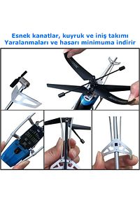 2.4ghz Havada Sabit Kalabilme Uzaktan Kumandalı Çift Rc Helikopter Drone Quadcopter ürün fotoğrafı
