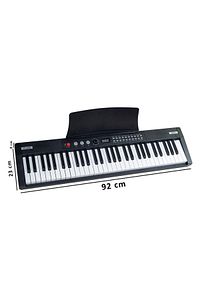 Midex Ps4000bk-set Tuş Hassasiyetli 61 Tuşlu Org Bluetooth Usb Midi ürün fotoğrafı