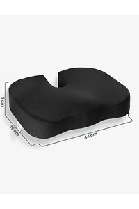 Ortopedik Oturma Minderi Hemeroid Kuyruk Sokumu Coccyx Oturma Minderi Visco Minder Siyah ürün fotoğrafı