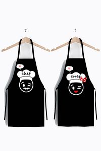 Ays Home Yeni Chefs Ikili Leke Tutmaz Mutfak Önlüğü Seti ürün fotoğrafı