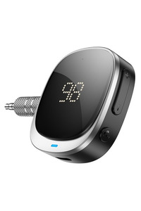 Dijital Göstergeli Kablosuz Bluetooth 5.3 Araç içi FM Transmitter ürün fotoğrafı