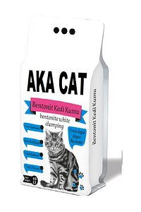 Akacat 10 Lt Beyaz Bentonit Doğal %100 Topaklaşan Kedi Kumu ürün fotoğrafı