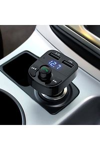 Carx8 Araç Fm Transmitter Bluetooth Usb Mp3 Sd Kart Çakmaklık Girişli Oto Müzik Çalar Kiti 2022 ürün fotoğrafı