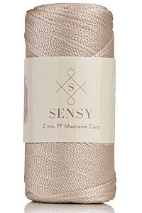 2 Mm - 200 gr Polyester Makrome Ipi Sütlü Kahve 230 M Polyester Makrome Ip Supla Ip Ve Çanta Ipliği ürün fotoğrafı