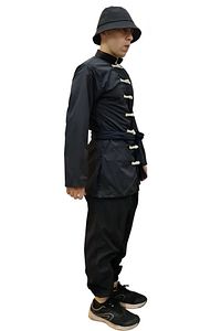 Dövüş Spor Kıyafetleri/kungfu Kıyafeti/spor Giyim Uzun Düz Kollu Üçlü Set Ust Alt Kemer Kungfu Giyim ürün fotoğrafı