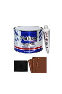Polyester Çelik Macun 450 gr Set 3 Adet Zımpara Ve 1 Adet Macun Çeliği ürün fotoğrafı