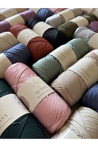 1.5 Mm - 100 gr Polyester Makrome Ipi Sütlü Kahve 150 M Polyester Makrome Ip Supla Ip Ve Çanta Ipi ürün fotoğrafı