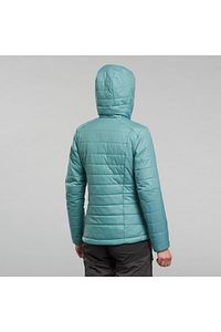 Kadın Outdoor Trekking Kapüşonlu Şişme Mont - Turkuaz - Mt100 -5°c ürün fotoğrafı
