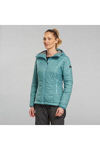 Kadın Outdoor Trekking Kapüşonlu Şişme Mont - Turkuaz - Mt100 -5°c ürün fotoğrafı