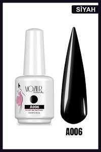 Kalıcı Oje Uv Led A006 (SİYAH) Ana Renkler 15ml ürün fotoğrafı