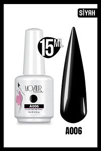 Kalıcı Oje Uv Led A006 (SİYAH) Ana Renkler 15ml ürün fotoğrafı
