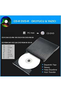 USB 3.0 Taşınabilir CD DVD Yazıcı Okuyucu Windows Mac Dizüstü Masaüstü Bilgisayar ürün fotoğrafı