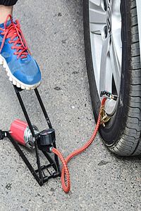 Tek Pistonlu Top Pompası Basınç Göstergeli Lastik Şişirme Ayak Pompası Bisiklet Ve Scooter Pompası ürün fotoğrafı
