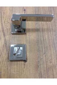 Anka Kare Rozetli Kapı Kolu Wc - Banyo Kapısı ürün fotoğrafı